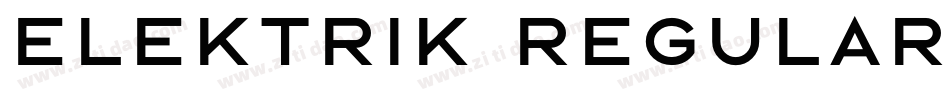 Elektrik Regular字体转换